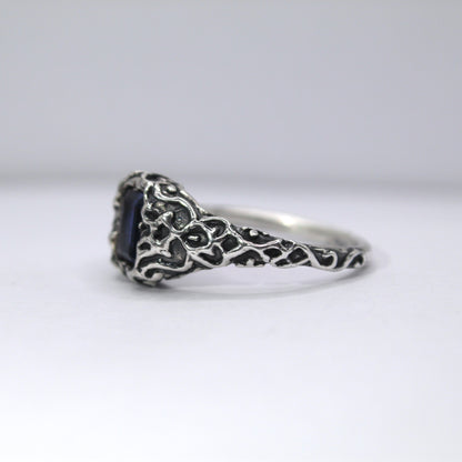 Size 9 1/2 Iolite Shadow Ring