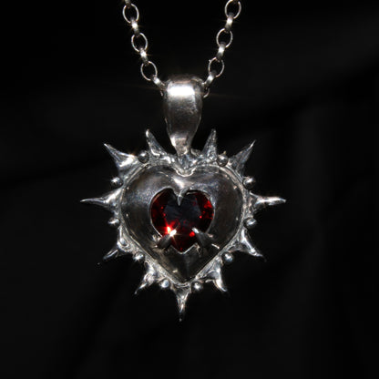 Crowned Silver Heart