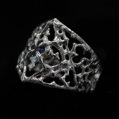 Laced Iolite ring