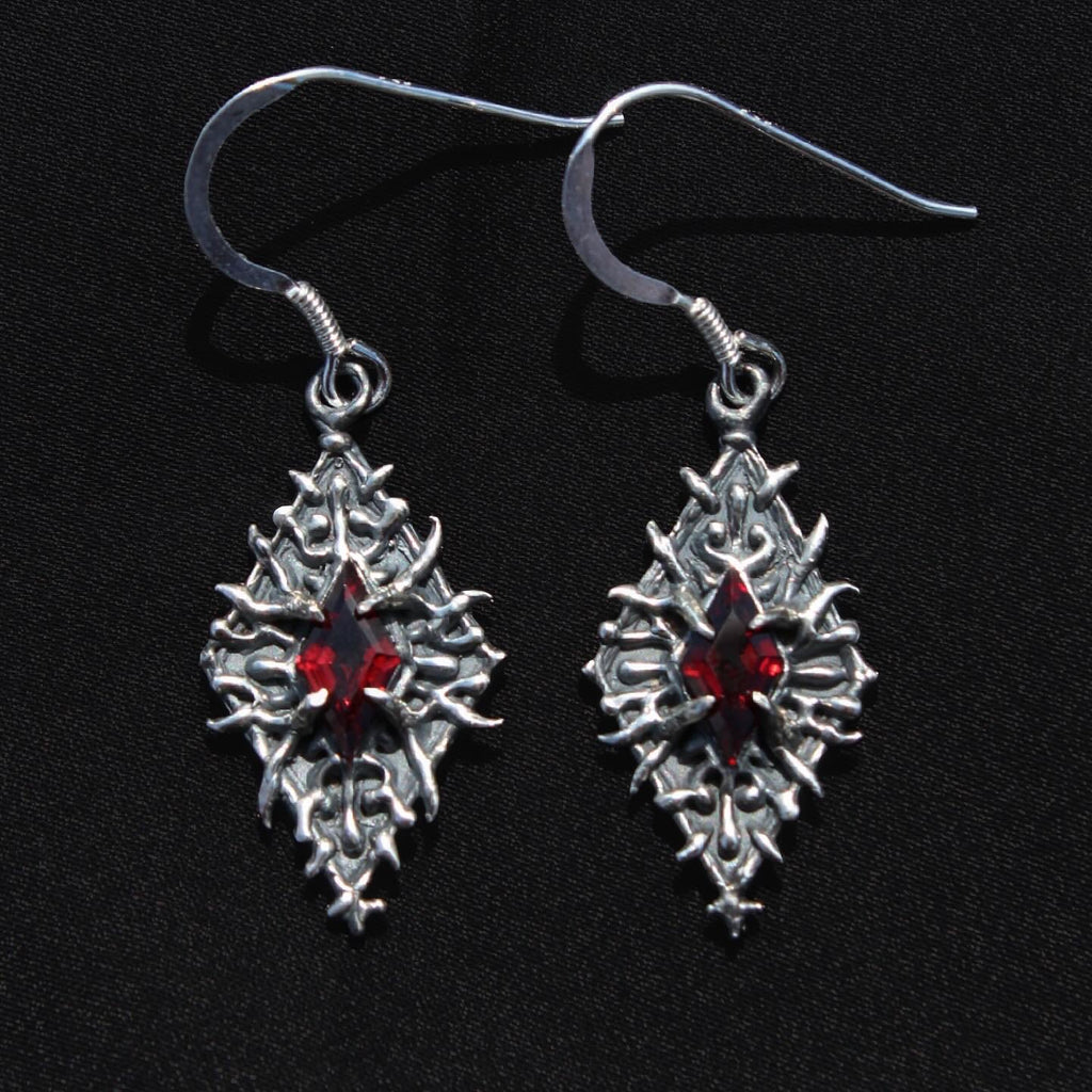 Garnet shadow Earrings