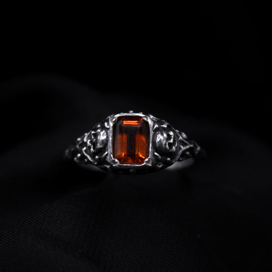 Size 7 3/4  Citrine Shadow Ring