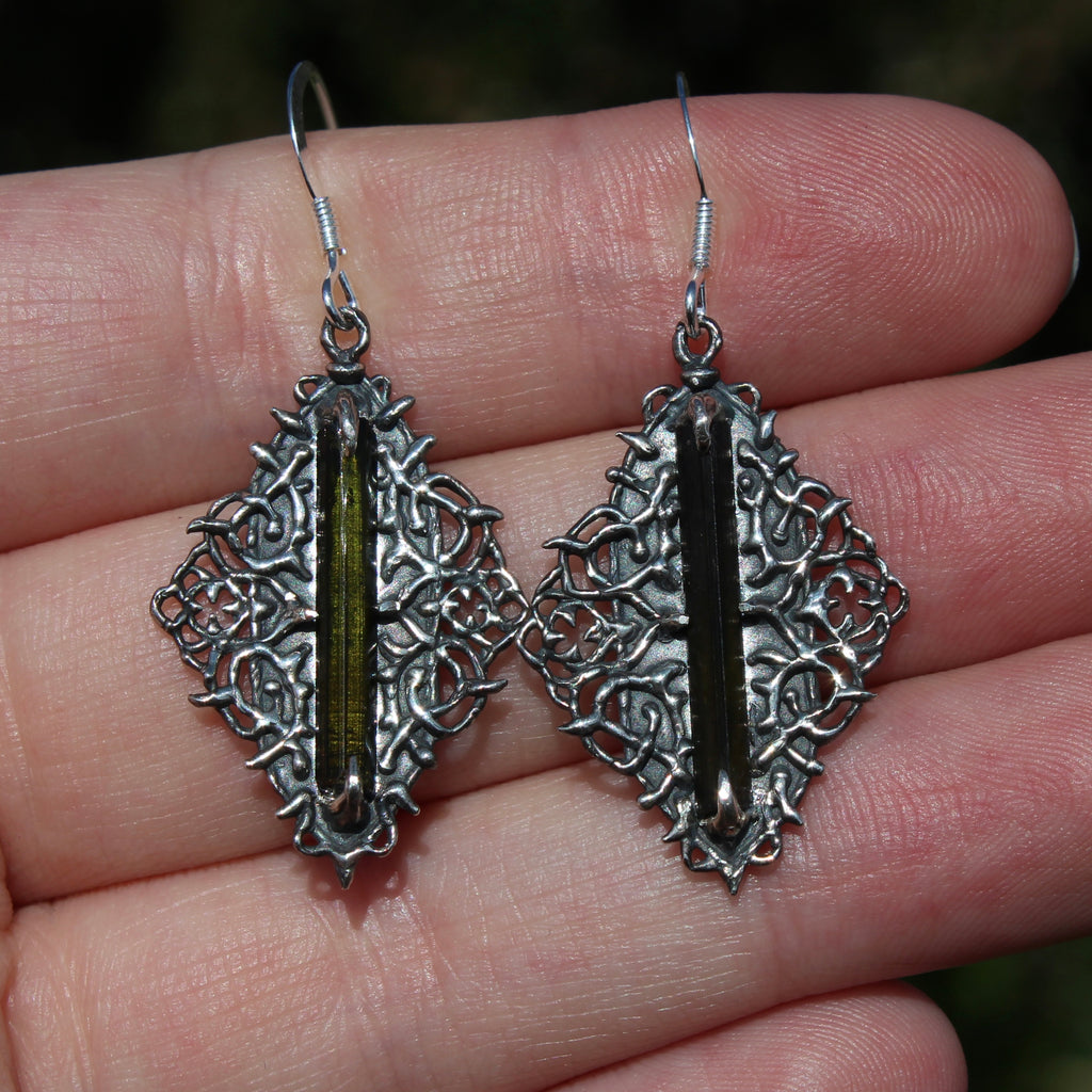 Tourmaline shard Earrings