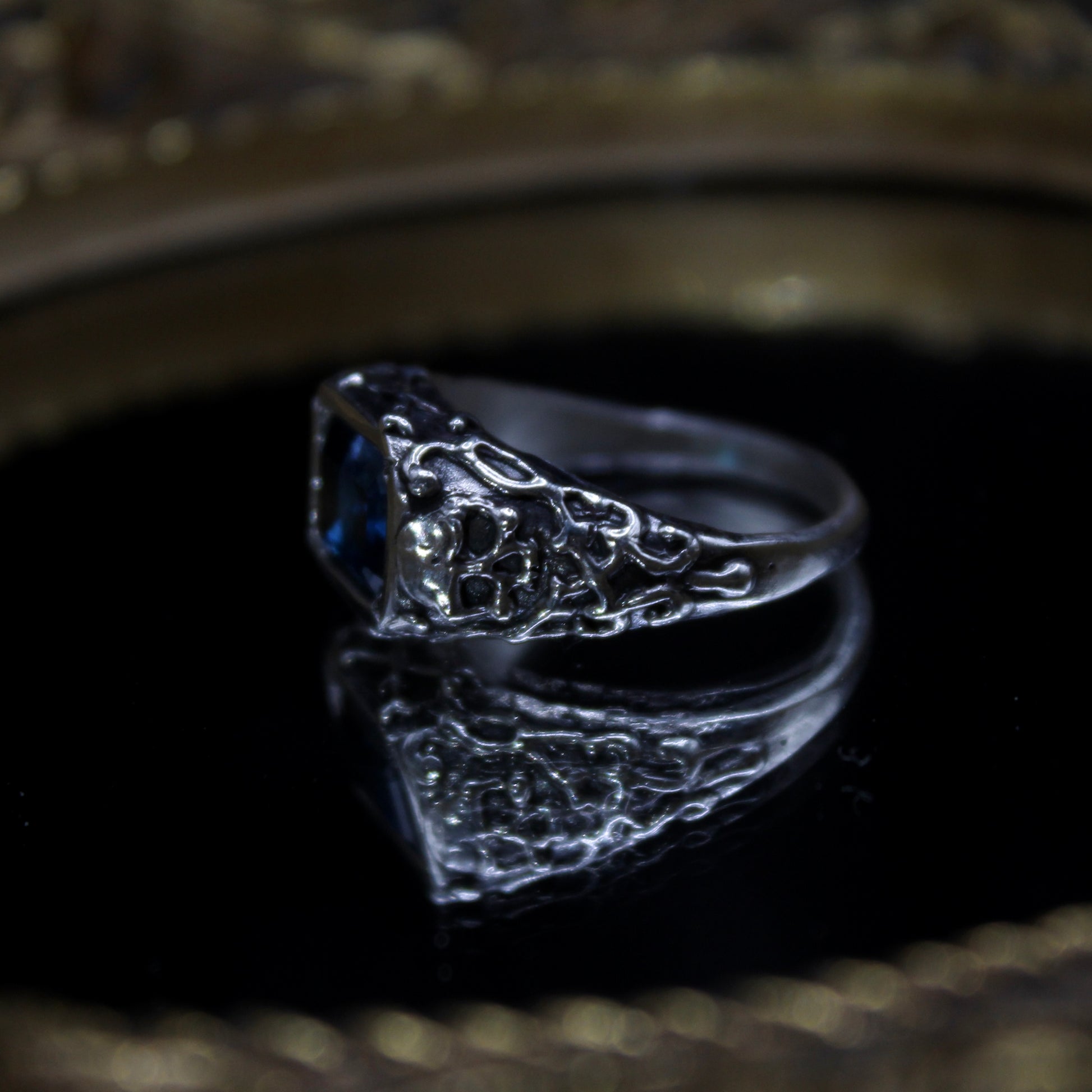 Size 6 1/2 Topaz Shadow Ring