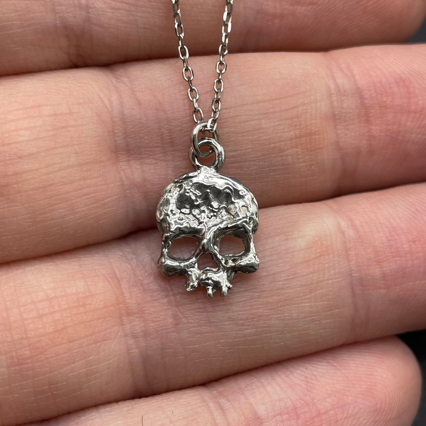 Mini Silver Skull