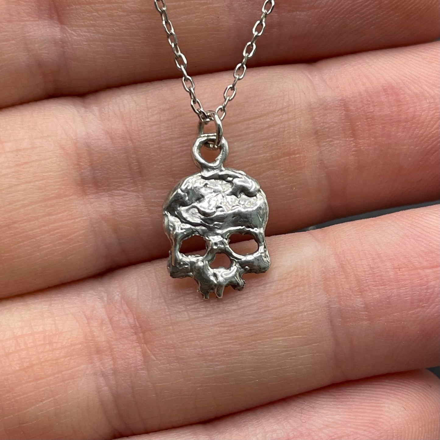 Mini Silver Skull