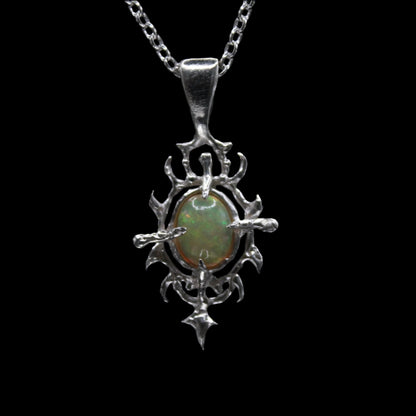 Gothic opal Necklace