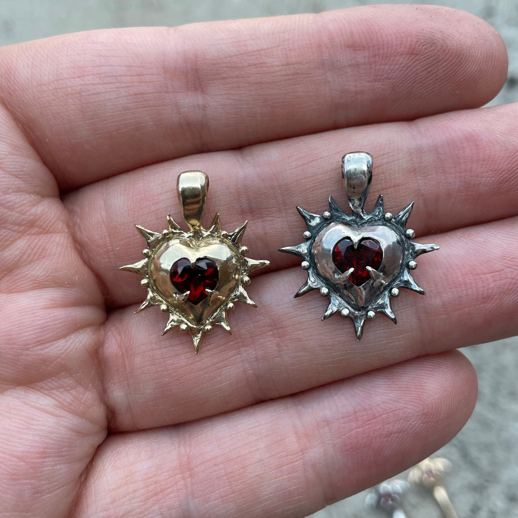 Crowned Silver Heart