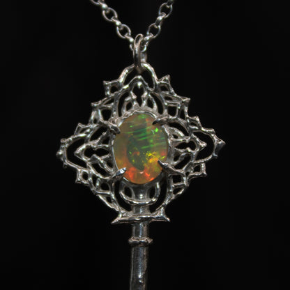 Opal Key Necklace