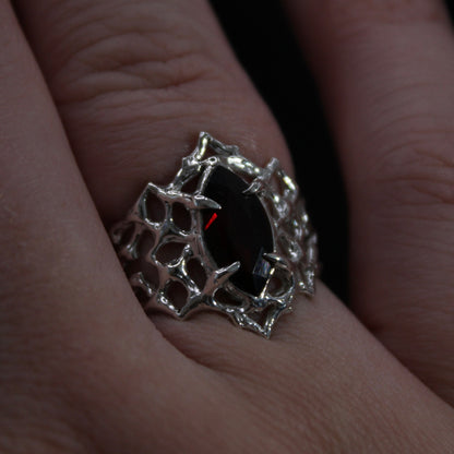 Garnet cathedral ring