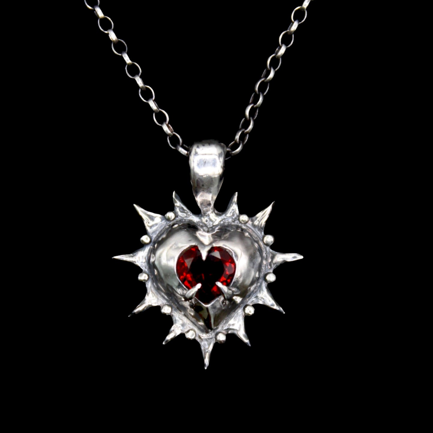 Crowned Silver Heart